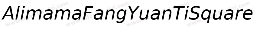 AlimamaFangYuanTiSquare Bold字体转换